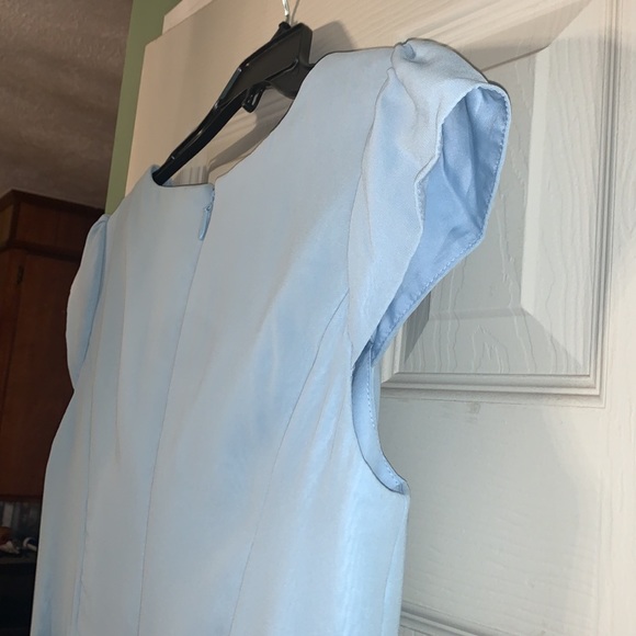 Azazie bridesmaid dress color sky blue, style ingrid - Picture 6 of 8